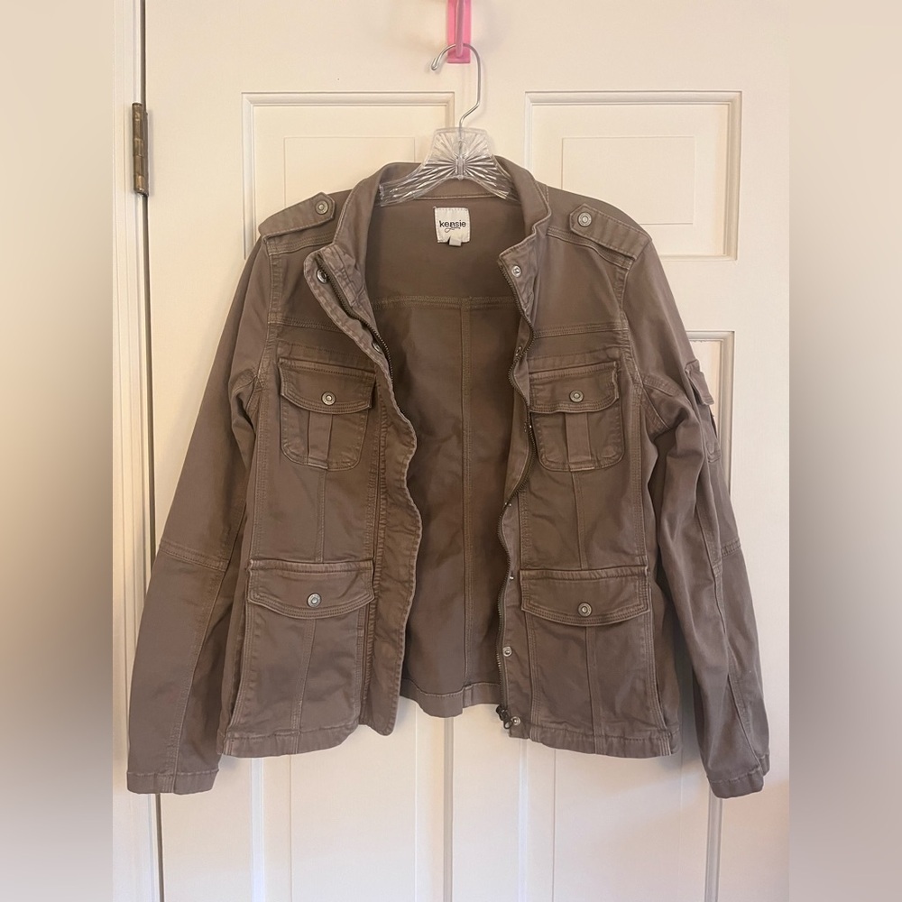 Kensie Utility Jacket Green Small